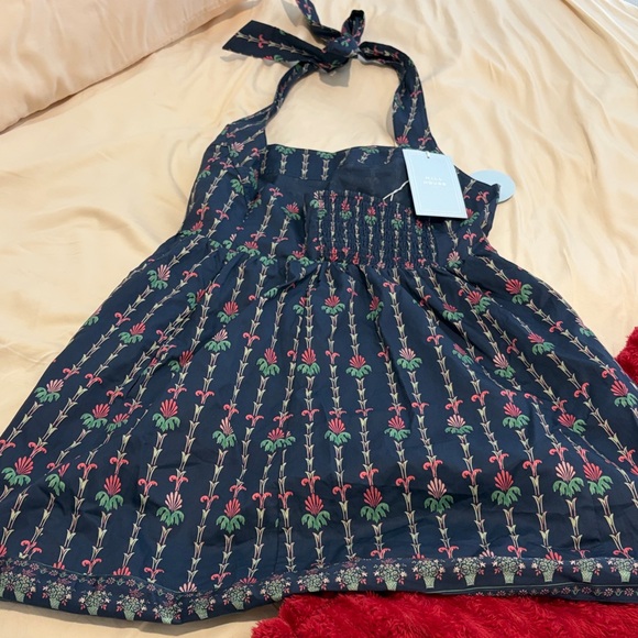 NWT Hill House Size Medium Tie Dress Blue Pink White with pockets - Picture 2 of 7